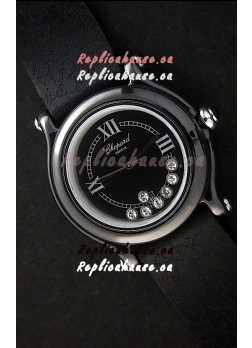 Chopard Happy Sport Japanese Replica Watch in Black Dial