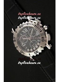Chopard Happy Sport Swiss Replica Watch in Black Strap