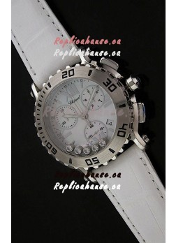 Chopard Happy Sport Swiss Replica Watch in White Strap