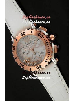 Chopard Happy Sport Swiss Replica Watch in White Strap
