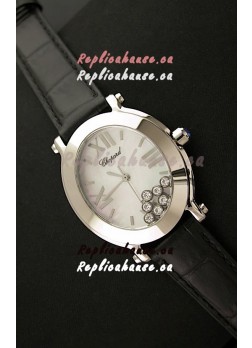 Chopard Happy Sport Ladies Japanese Replica Watch in Steel