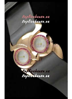 Chopard Animal World Ladies Owl Watch in Double Mop White Dial