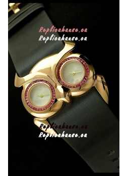 Chopard Animal World Ladies Owl Watch in Black Strap