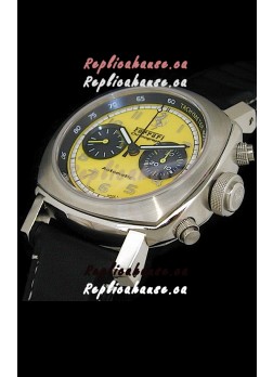 Ferrari Granturismo Swiss Replica Watch in Yellow Dial