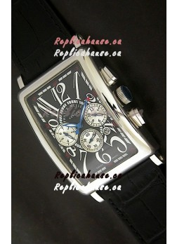Franck Muller Long Island Japanese Replica Watch in Black Dial