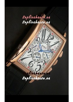 Franck Muller Long Island Japanese Replica Watch in White Dial