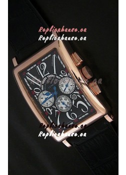 Franck Muller Long Island Japanese Replica Watch in Black Dial