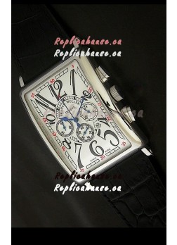 Franck Muller Long Island Japanese Replica Watch in White Dial