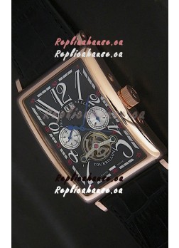 Franck Muller Long Island Japanese Replica Watch in Black Dial