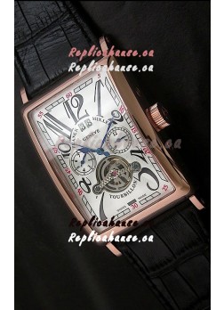 Franck Muller Tourbillon Japanese Replica Watch in White Dial