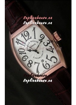 Franck Muller Casa Blanca Japanese Replica Watch in White Dial