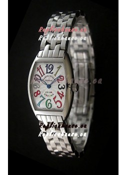 Franck Muller Crazy Color Dreams Japanese Replica Watch in White Dial