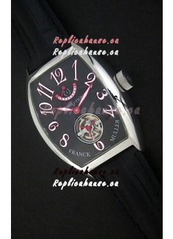 Franck Muller Tourbillon Japanese Replica Watch in Black Dial
