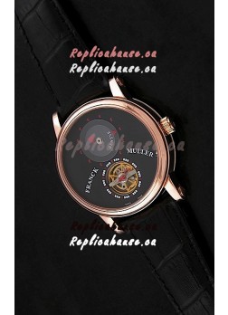 Franck Muller Classic Tourbillon Japanese Replica Watch in Black Dial