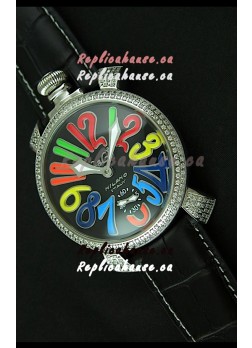 Gaga Milano Italy Manuale Replica Japanese Watch in Colorful Markers