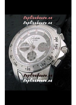 Glashuette Sport Evolution Swiss Chrono Watch in White Dial