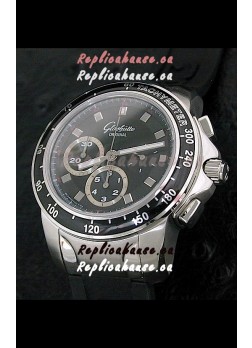 Glashuette Sport Evolution Swiss Chrono Watch in Black Dial