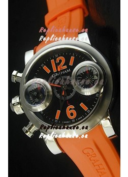 Graham Chronograph Swordfish Swiss Replica Watch in Orange Strap