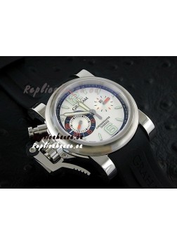 Graham Chronofighter Oversize Swiss Replica Watch in Silver Dial