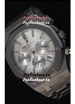 Audemars Piguet Royal Oak Chronograph Silver Toned Dial Swiss Quartz Replica Watch  - 41MM