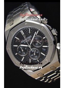 Audemars Piguet Royal Oak Chronograph Black Dial Swiss Quartz Replica Watch  - 41MM