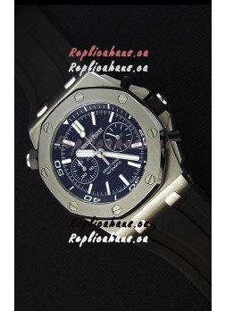 Audemars Piguet Royal Oak Offshore Diver Chronograph Swiss Quartz Replica Watch in Black Dial