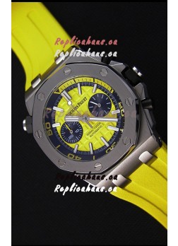 Audemars Piguet Royal Oak Offshore Diver Chronograph Swiss Quartz Replica Watch in Yellow