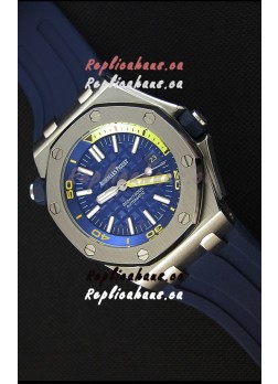Audemars Piguet Royal Oak Offshore Diver Japanese Automatic Replica Watch in Dark Blue