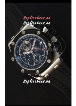 Audemars Piguet Royal Oak Survivor Chronograph Swiss Quartz Watch in Black Dial