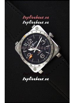 Bell & Ross BR03-93 GMT Steel Swiss Replica Watch 1:1 Edition 42MM