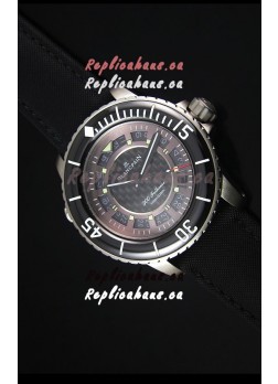 Blancpain 500 Fathoms Swiss Replica Watch in Grey Carbon Dial - 1:1 Mirror Edition