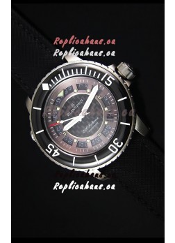 Blancpain 500 Fathoms Swiss Replica Watch in Grey Carbon Dial - 1:1 Mirror Edition