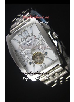 Breitling For Bentley Flying B Japanese Chronograph Watch in White Dial