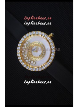 Chopard Happy Dreams 36MM Black Strap in White Dial