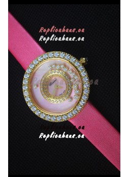 Chopard Happy Dreams 36MM in Pink Dial and Pink Strap