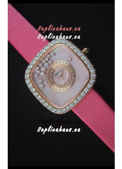 Chopard Happy Diamonds 38MM Pink Strap in Pink Dial