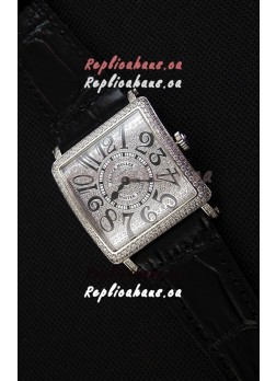 Franck Muller Master of Sqaure Ladies Quartz Replica Watch in Steel Case