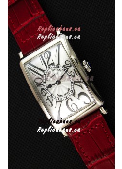 Franck Muller Long Island Ladies Replica Watch in Swiss Quartz Movement Red Strap 