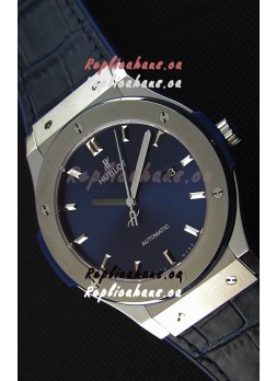 Hublot Classic Fusion Blue Titanium Swiss Replica Watch - 1:1 Mirror Replica