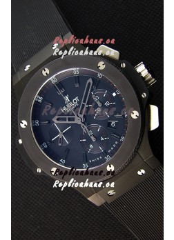 Hublot Big Bang All Black PVD Swiss Replica Watch : 1:1 Mirror Replica 