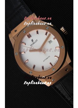 Hublot Classic Fusion King Gold Opalin Swiss Replica Watch - 1:1 Mirror Replica