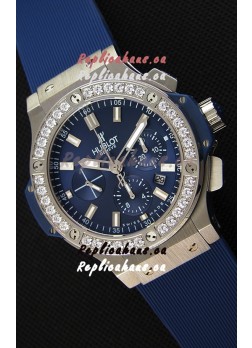 Hublot Big Bang Blue Steel Blue Dial Swiss Replica Watch 1:1 Mirror Replica