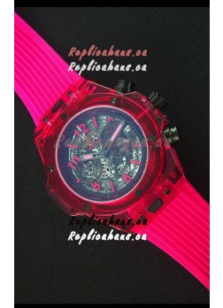 Hublot Big Bang Unico Red Sapphire Quartz Replica Watch 45MM