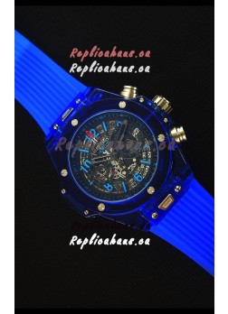 Hublot Big Bang Unico Blue Sapphire Quartz Replica Watch 45MM
