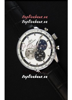 IWC Schaffhausen Japanese Replica Watch Quartz Movement in White Dial 