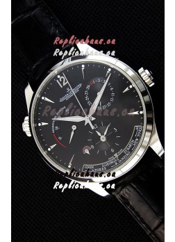Jaeger LeCoultre Master Geographic Power Reserve Steel Case Swiss Replica Watch 
