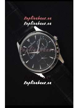 Jaeger-LeCoultre Master Ultra Thin Réserve De Marche Black Dial 1:1 Mirror Replica Watch