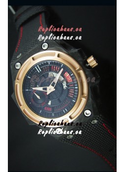 Linde Werdelin Spidolite II Swiss Replica Watch in Forged Carbon Case