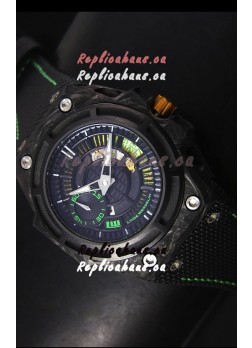 Linde Werdelin Spidolite II Swiss Replica Watch in Green Forged Carbon Case
