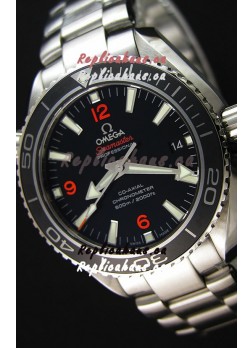 Omega Seamaster Planet Ocean Swiss Black Strap Replica 42MM 1:1 Ultimate Edition Watch 